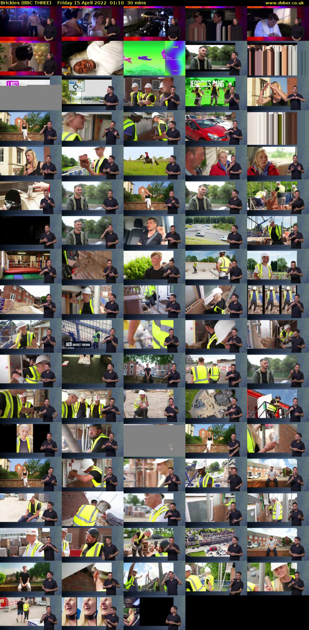 Brickies (BBC THREE) Friday 15 April 2022 01:10 - 01:40
