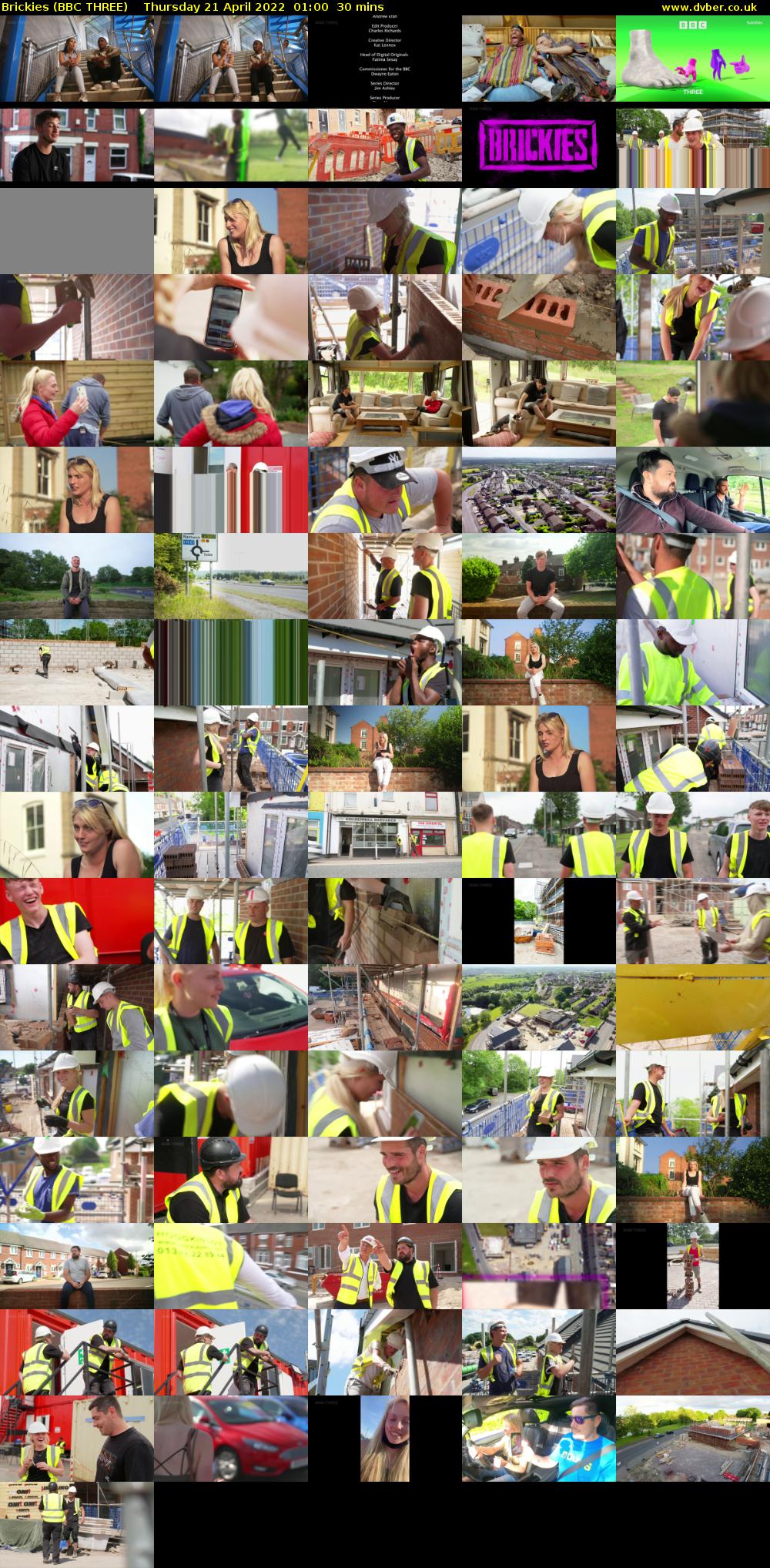 Brickies (BBC THREE) Thursday 21 April 2022 01:00 - 01:30