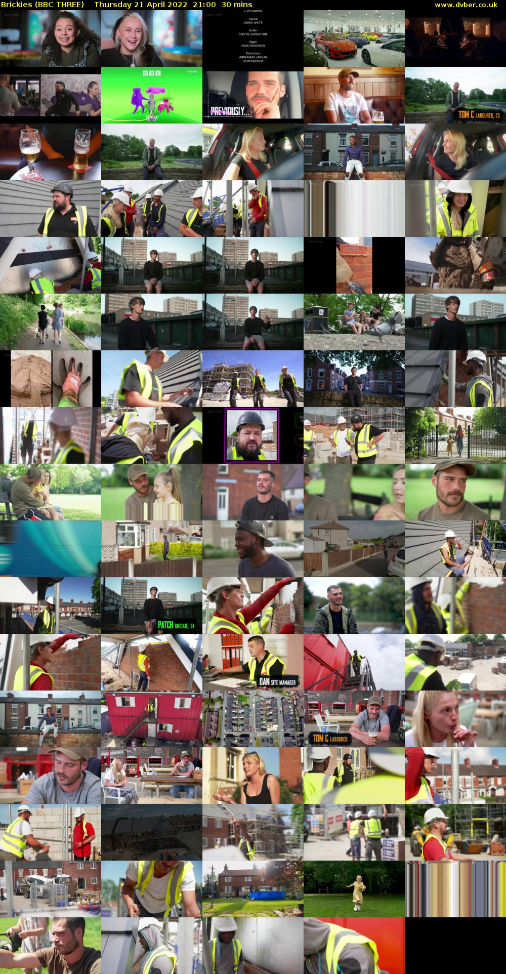 Brickies (BBC THREE) Thursday 21 April 2022 21:00 - 21:30