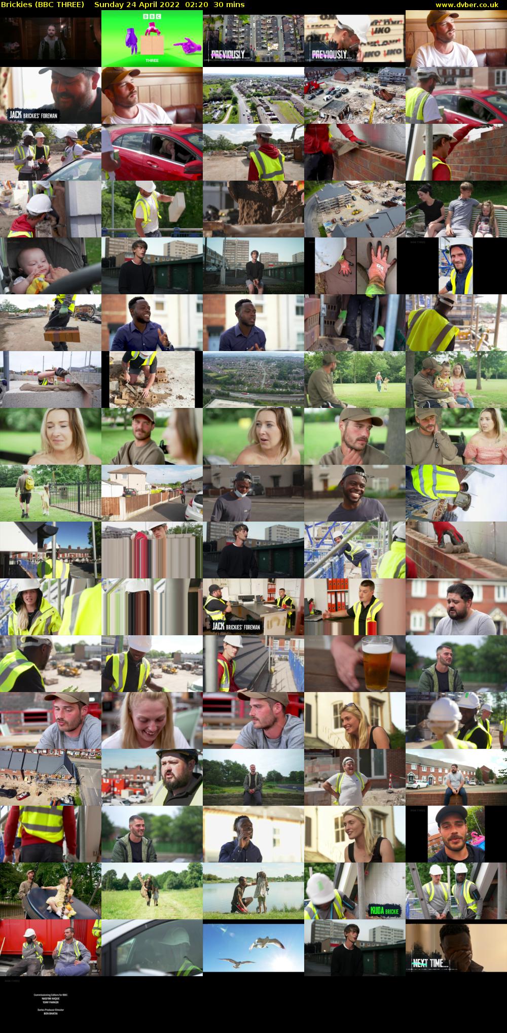 Brickies (BBC THREE) Sunday 24 April 2022 02:20 - 02:50