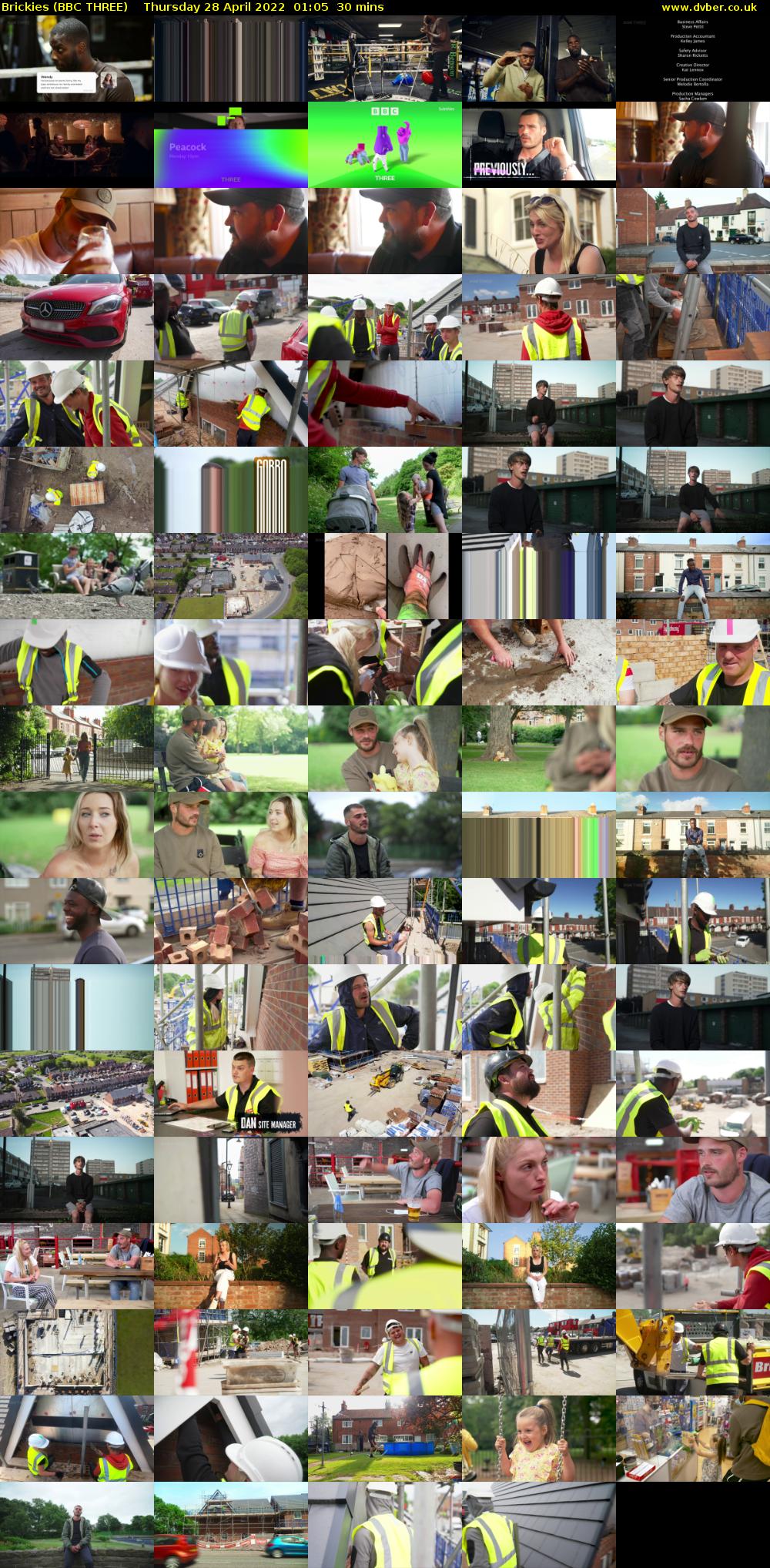 Brickies (BBC THREE) Thursday 28 April 2022 01:05 - 01:35
