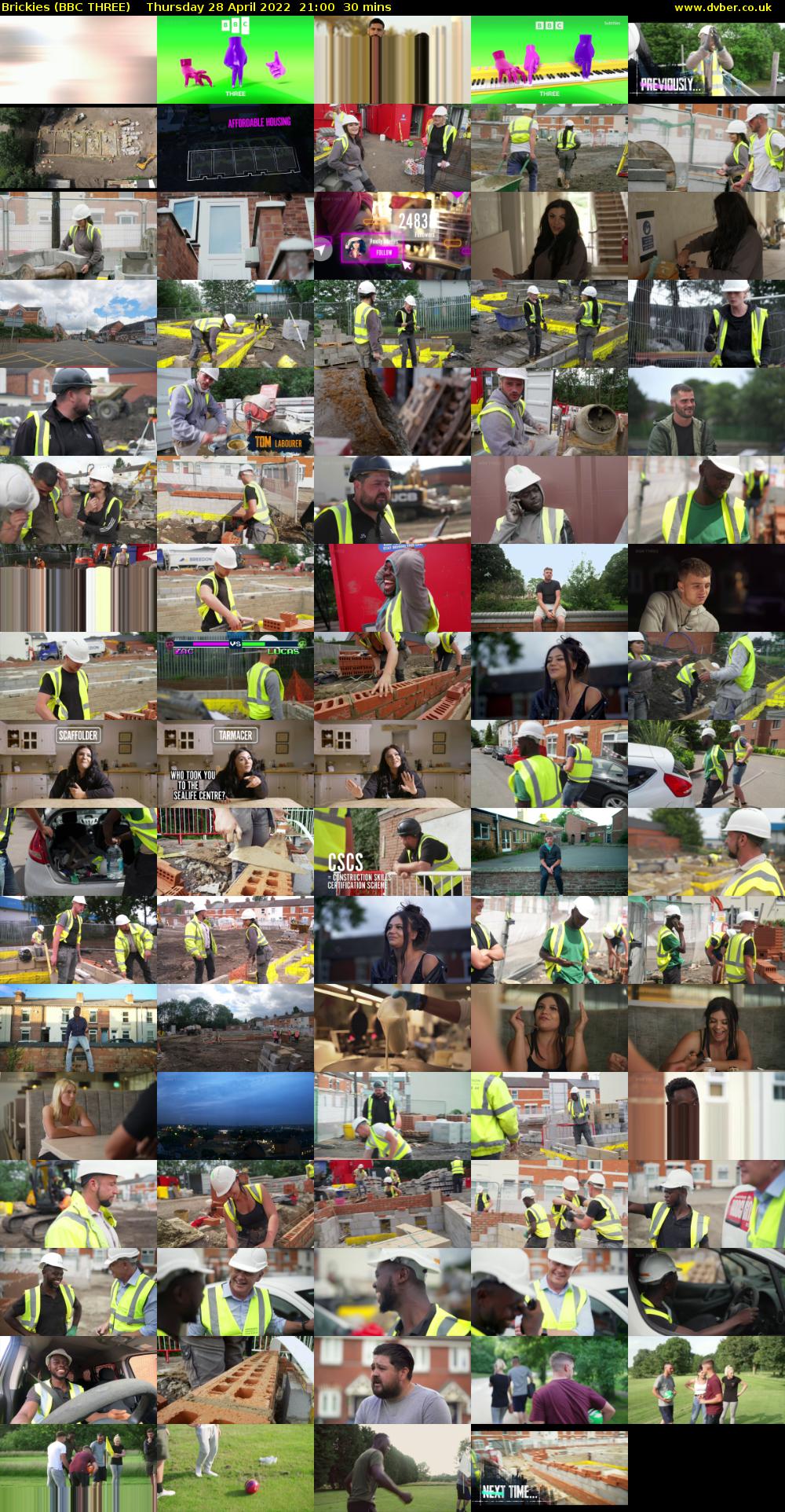 Brickies (BBC THREE) Thursday 28 April 2022 21:00 - 21:30