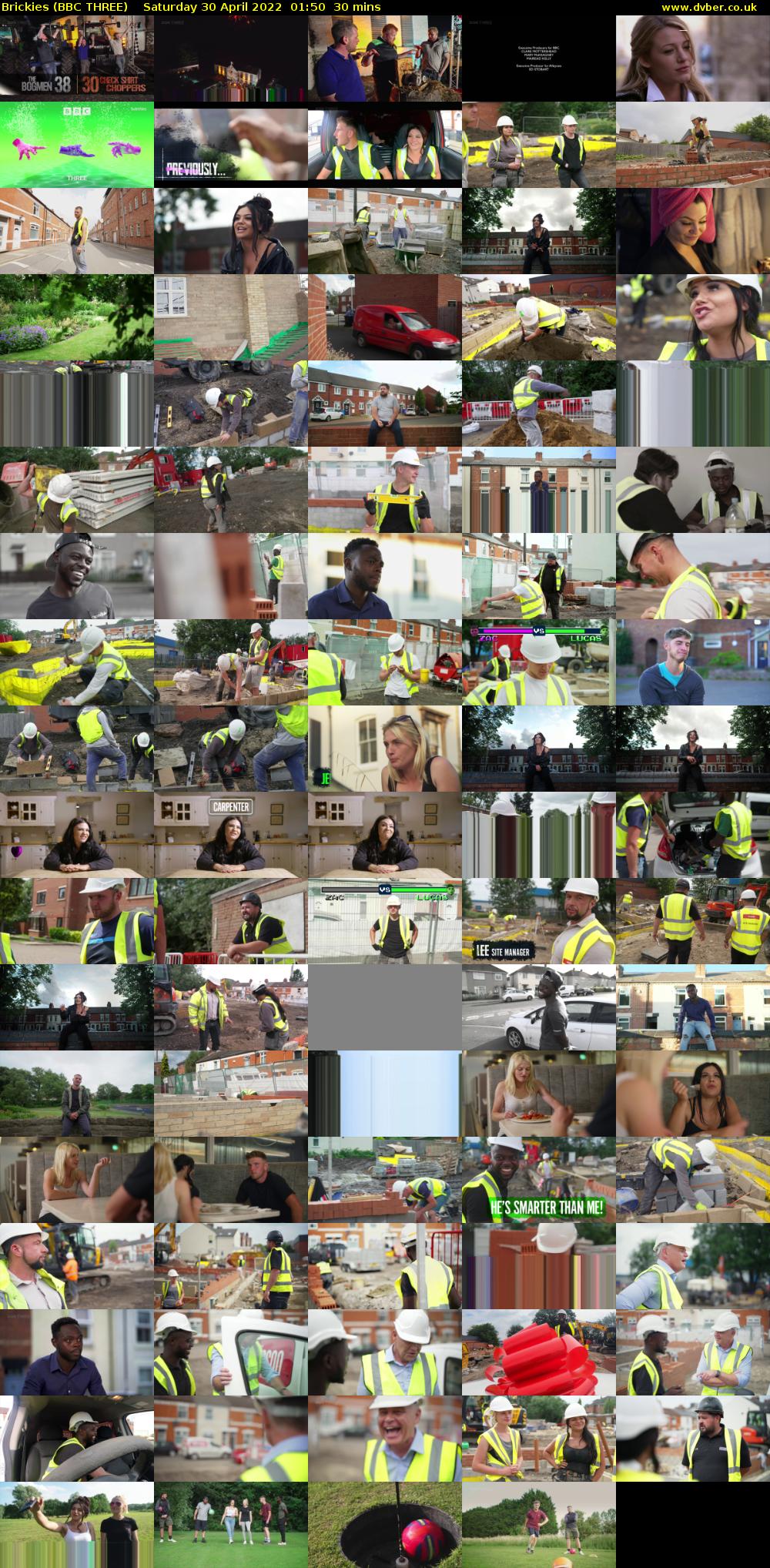 Brickies (BBC THREE) Saturday 30 April 2022 01:50 - 02:20