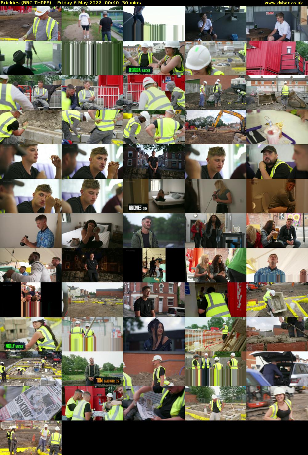 Brickies (BBC THREE) Friday 6 May 2022 00:40 - 01:10