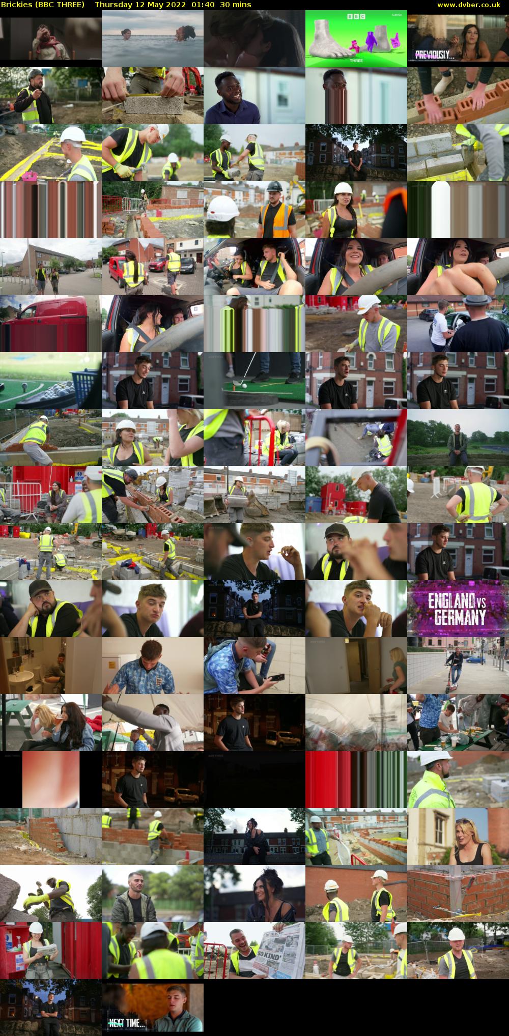 Brickies (BBC THREE) Thursday 12 May 2022 01:40 - 02:10
