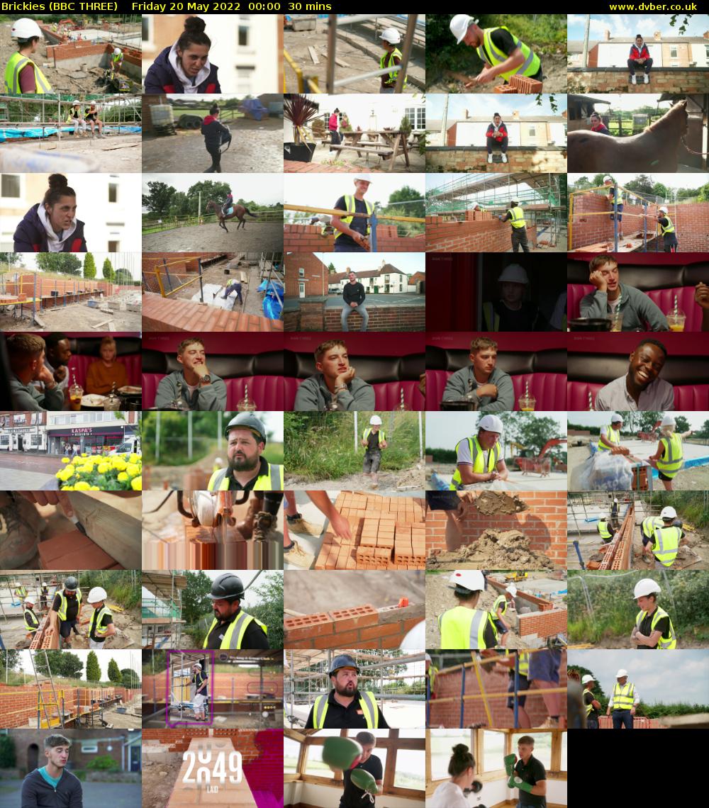 Brickies (BBC THREE) Friday 20 May 2022 00:00 - 00:30