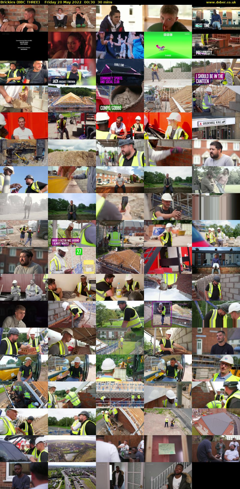 Brickies (BBC THREE) Friday 20 May 2022 00:30 - 01:00