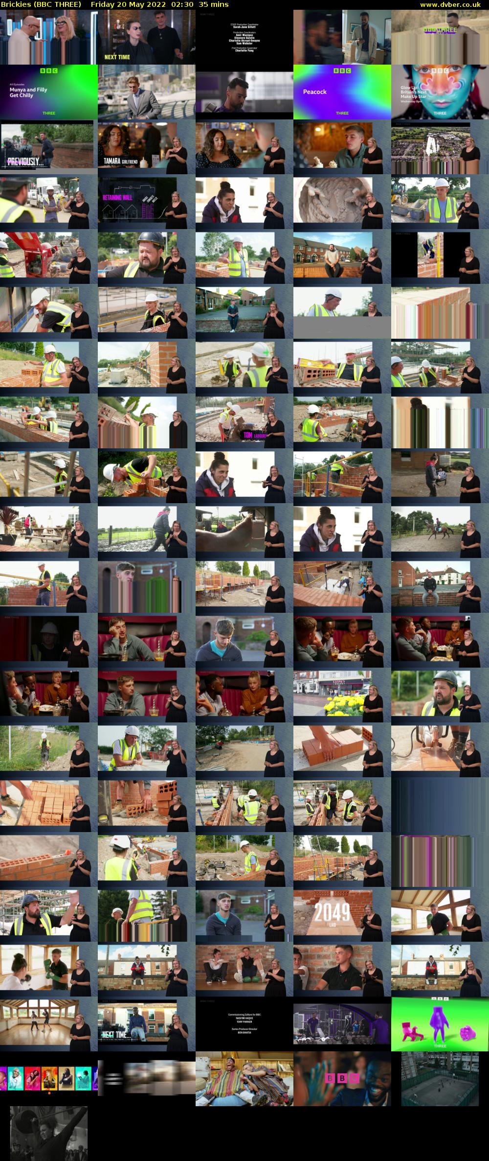 Brickies (BBC THREE) Friday 20 May 2022 02:30 - 03:05