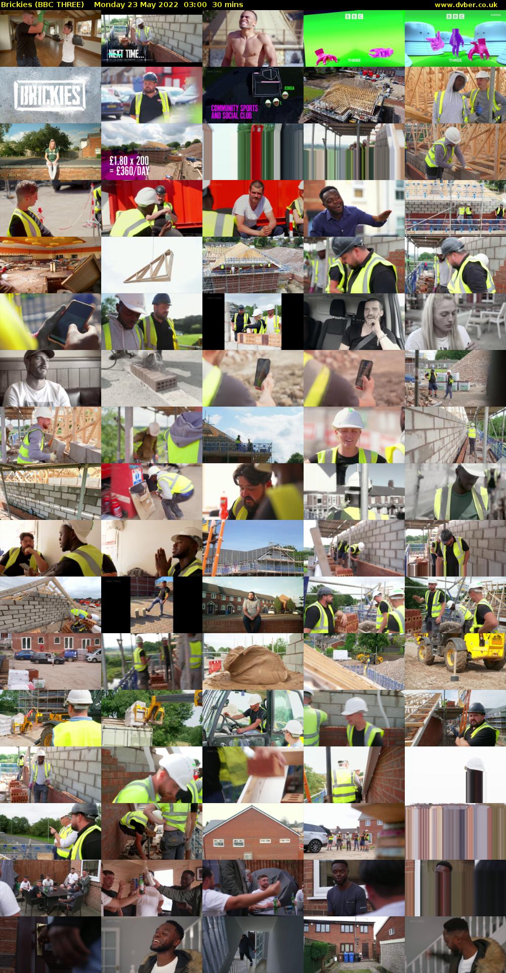 Brickies (BBC THREE) Monday 23 May 2022 03:00 - 03:30