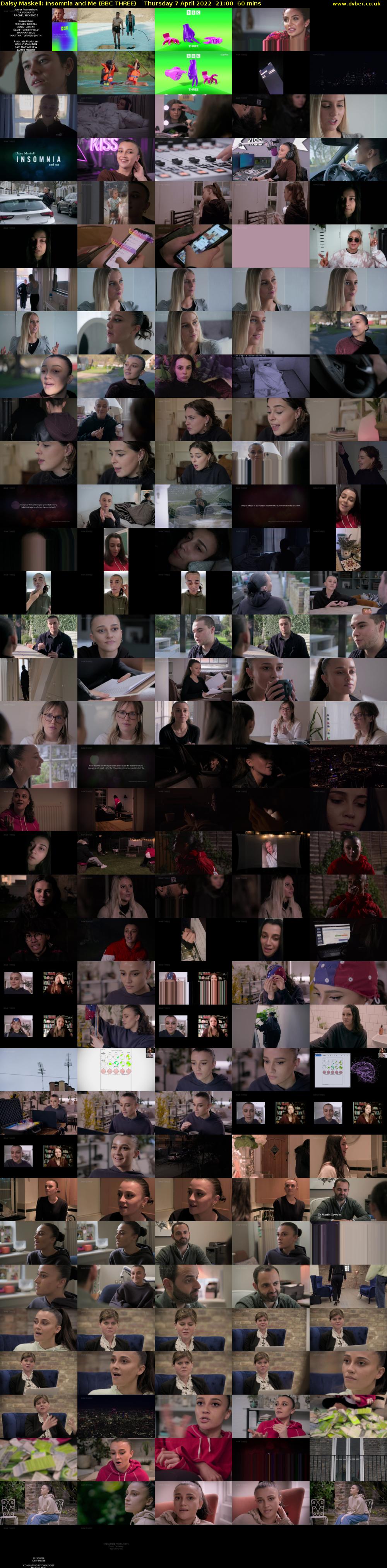 Daisy Maskell: Insomnia and Me (BBC THREE) Thursday 7 April 2022 21:00 - 22:00