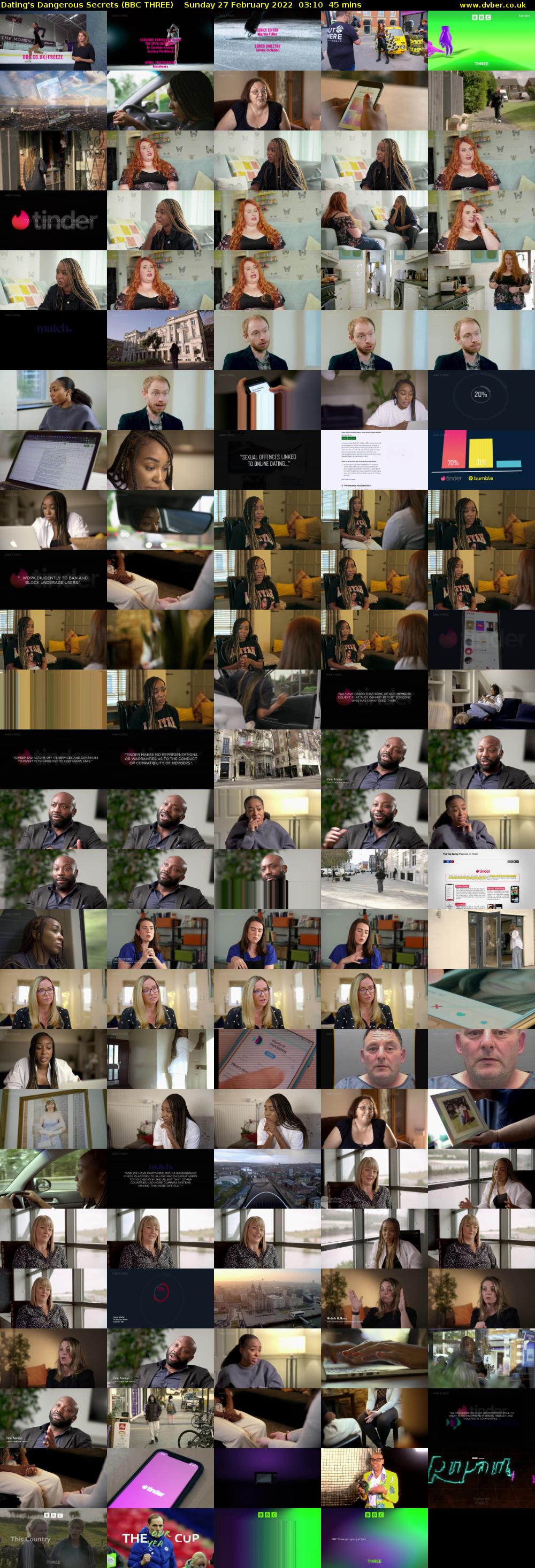 Dating's Dangerous Secrets (BBC THREE) Sunday 27 February 2022 03:10 - 03:55