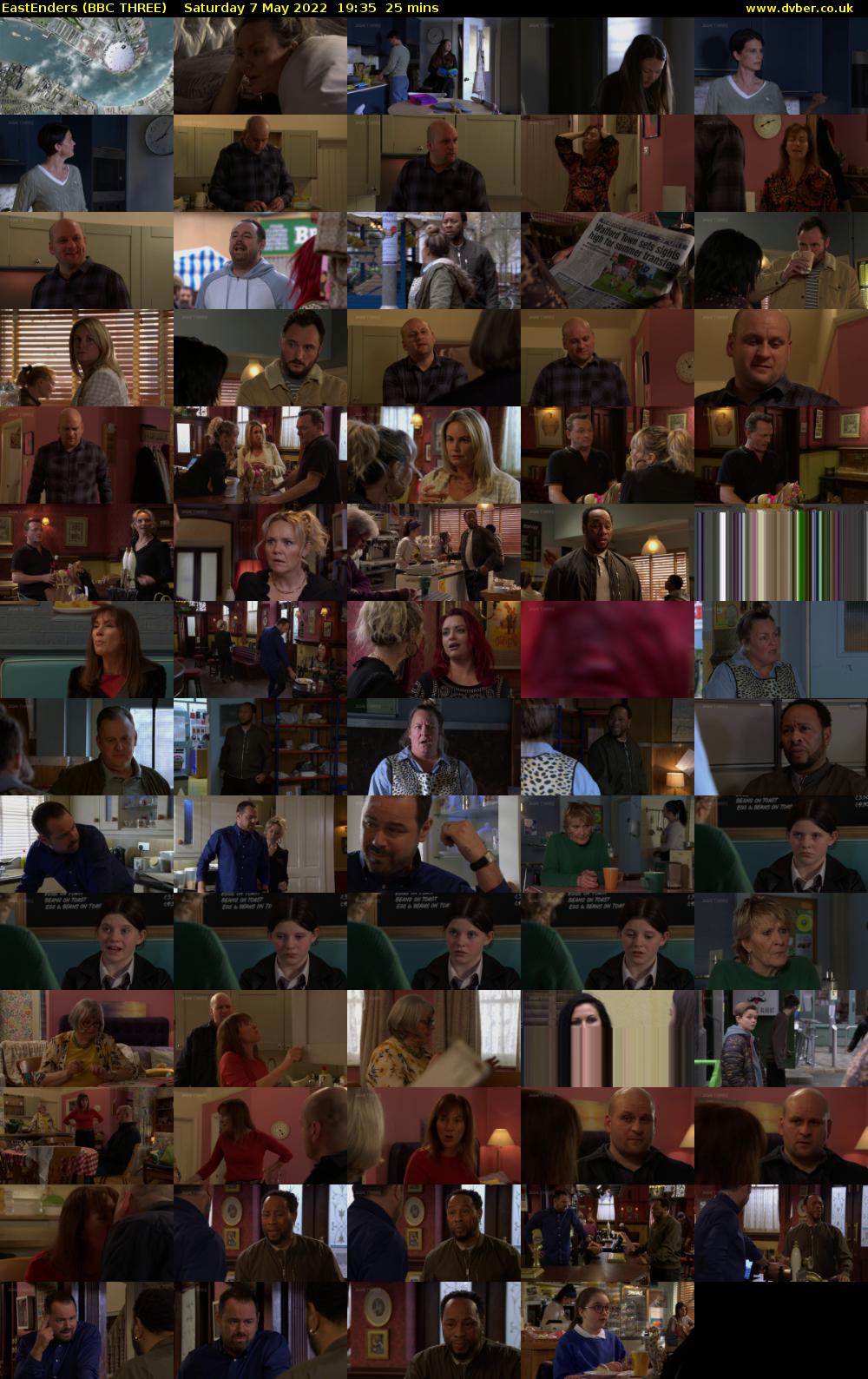EastEnders (BBC THREE) Saturday 7 May 2022 19:35 - 20:00