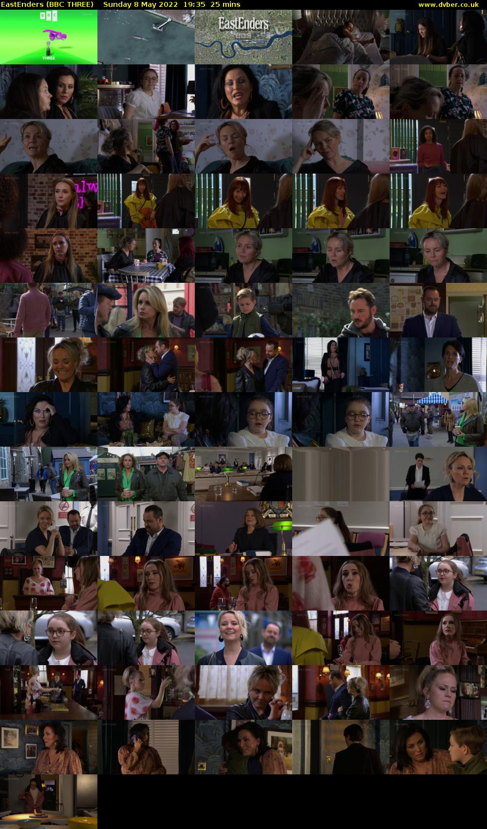 EastEnders (BBC THREE) Sunday 8 May 2022 19:35 - 20:00