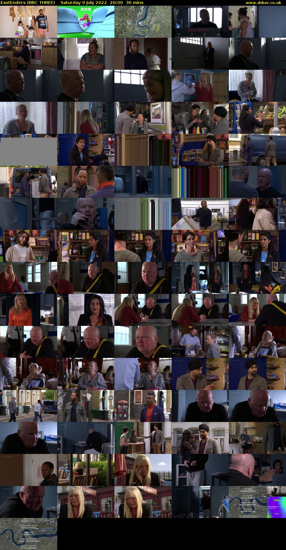 EastEnders (BBC THREE) Saturday 9 July 2022 20:00 - 20:30