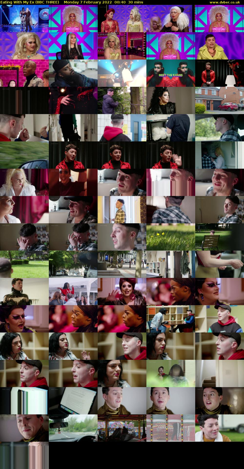 Eating With My Ex (BBC THREE) Monday 7 February 2022 00:40 - 01:10