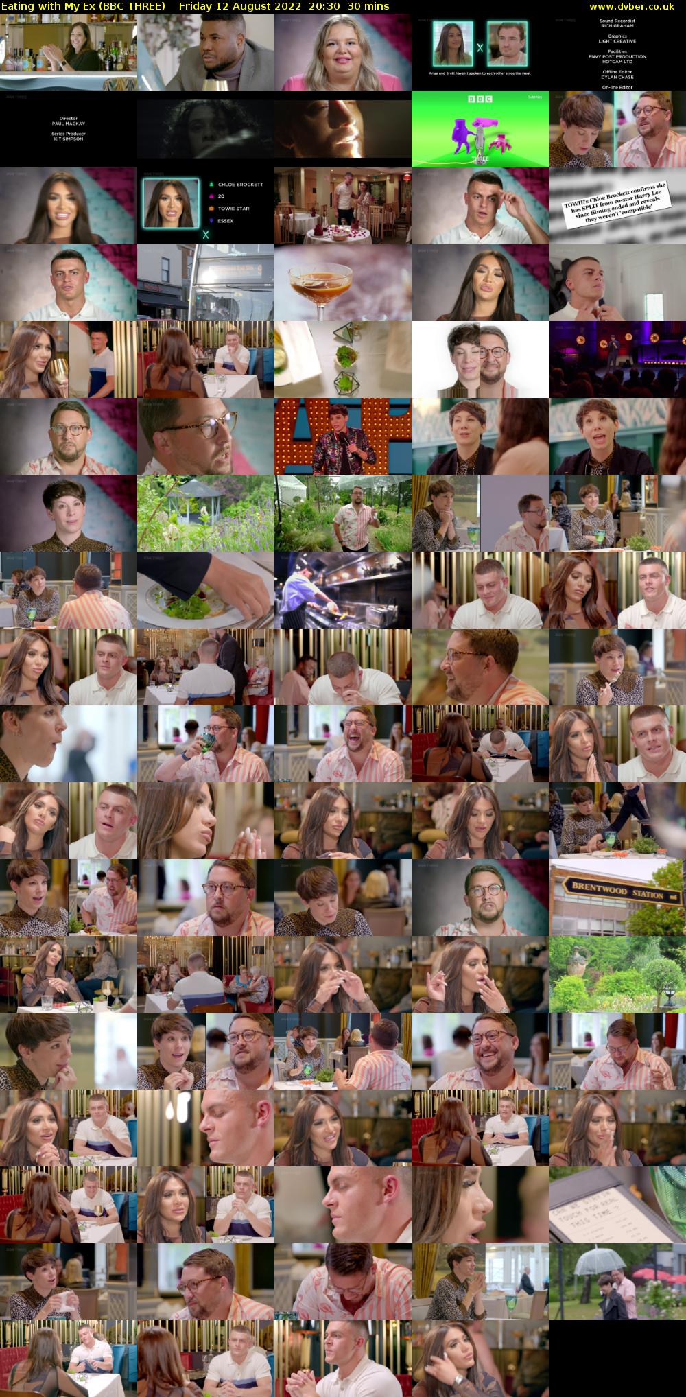 Eating with My Ex (BBC THREE) Friday 12 August 2022 20:30 - 21:00
