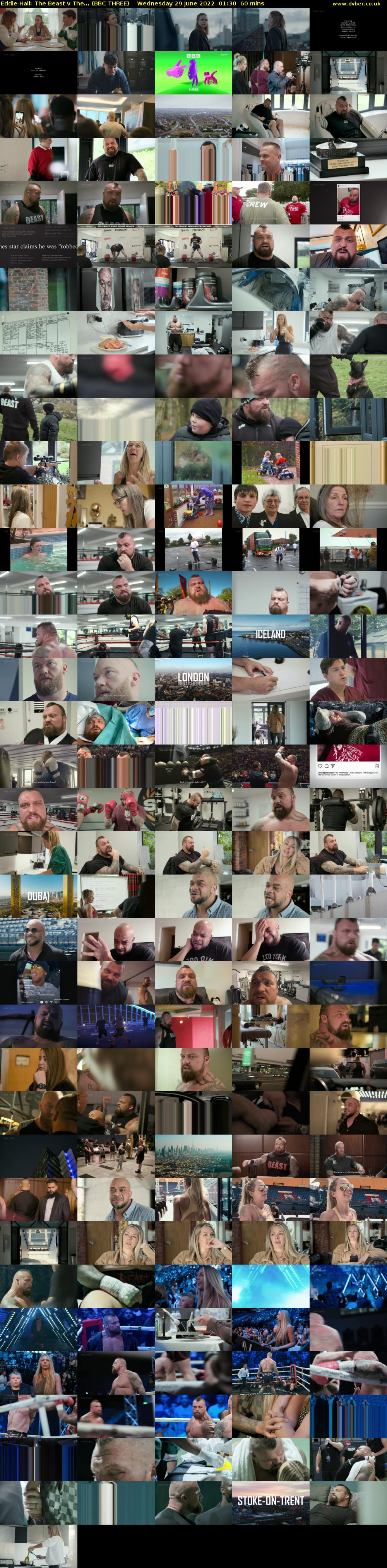 Eddie Hall: The Beast v The... (BBC THREE) Wednesday 29 June 2022 01:30 - 02:30