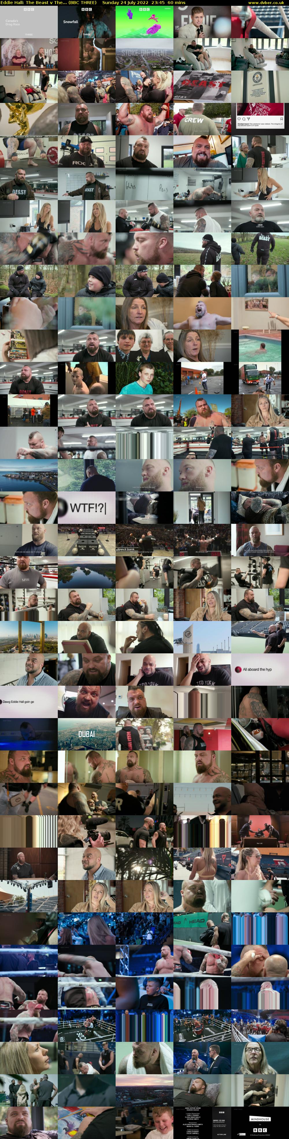 Eddie Hall: The Beast v The... (BBC THREE) Sunday 24 July 2022 23:45 - 00:45