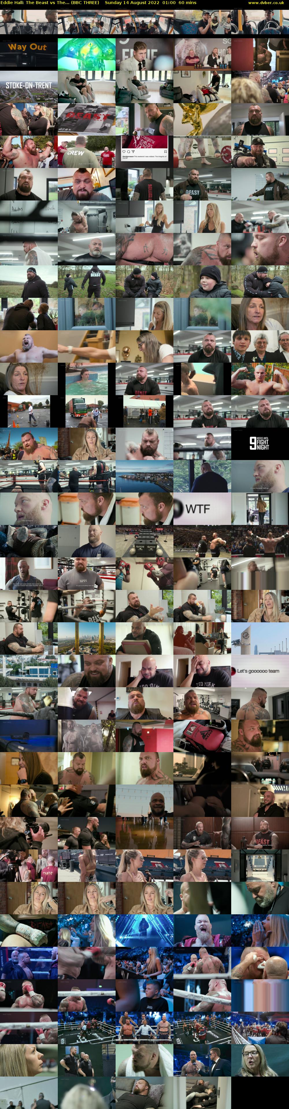 Eddie Hall: The Beast vs The... (BBC THREE) Sunday 14 August 2022 01:00 - 02:00