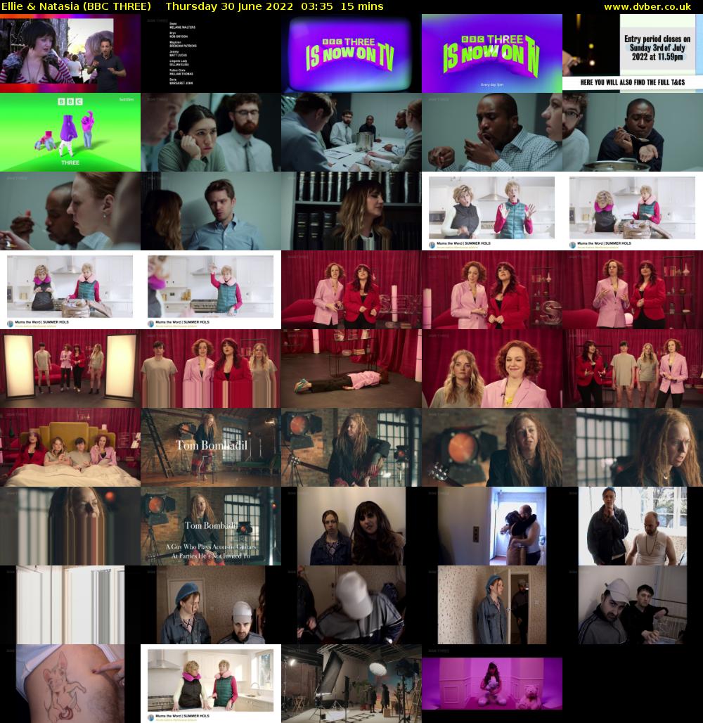Ellie & Natasia (BBC THREE) Thursday 30 June 2022 03:35 - 03:50