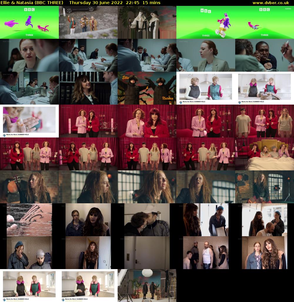 Ellie & Natasia (BBC THREE) Thursday 30 June 2022 22:45 - 23:00