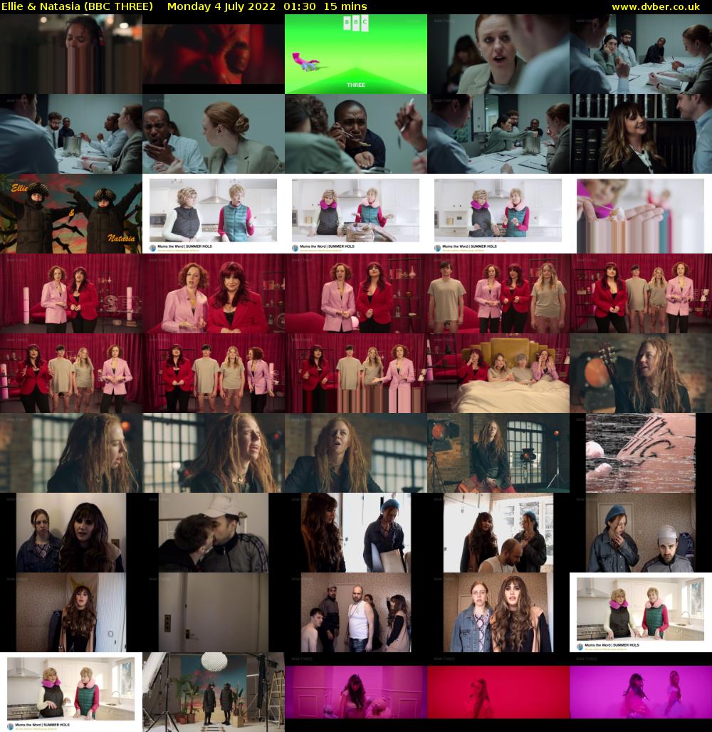 Ellie & Natasia (BBC THREE) Monday 4 July 2022 01:30 - 01:45