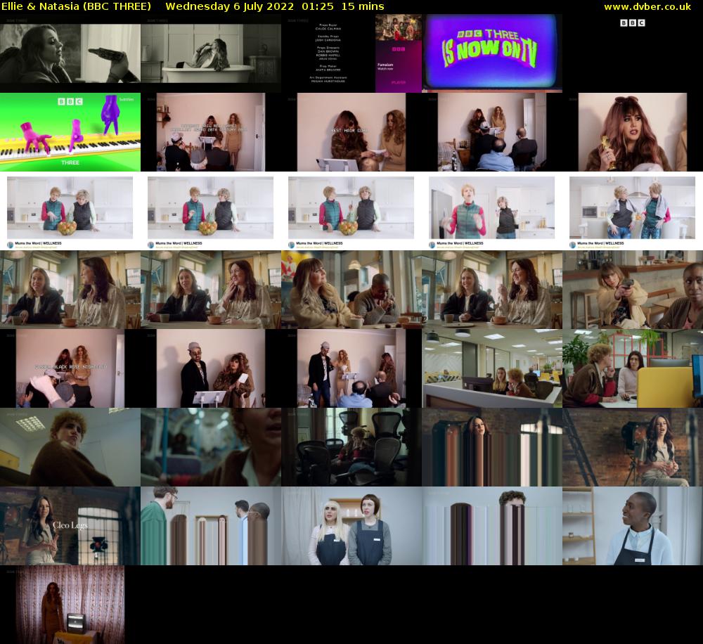 Ellie & Natasia (BBC THREE) Wednesday 6 July 2022 01:25 - 01:40