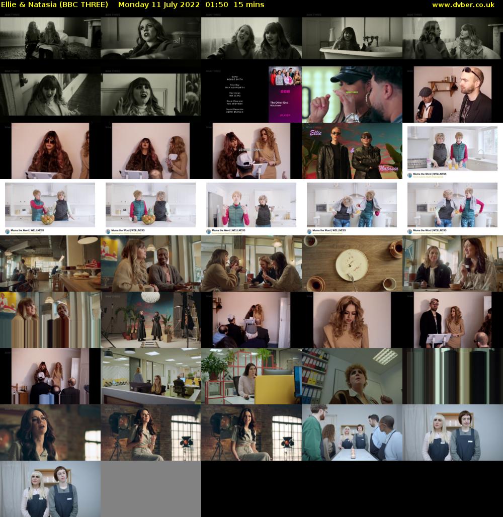 Ellie & Natasia (BBC THREE) Monday 11 July 2022 01:50 - 02:05