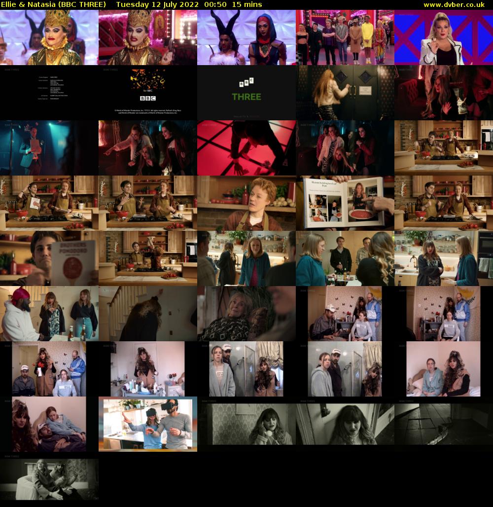 Ellie & Natasia (BBC THREE) Tuesday 12 July 2022 00:50 - 01:05