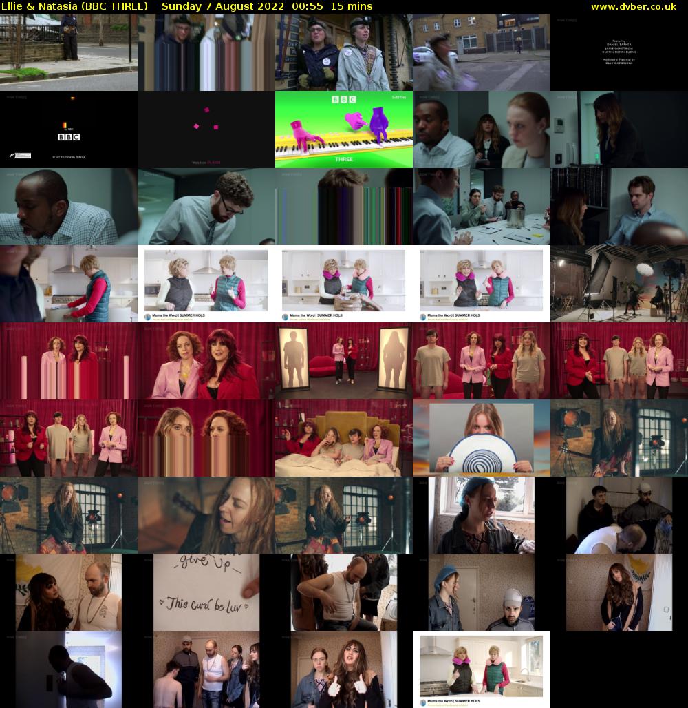 Ellie & Natasia (BBC THREE) Sunday 7 August 2022 00:55 - 01:10