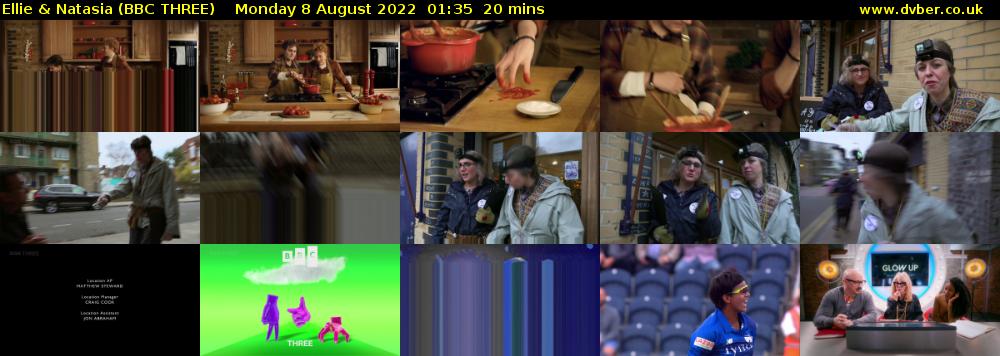 Ellie & Natasia (BBC THREE) Monday 8 August 2022 01:35 - 01:55