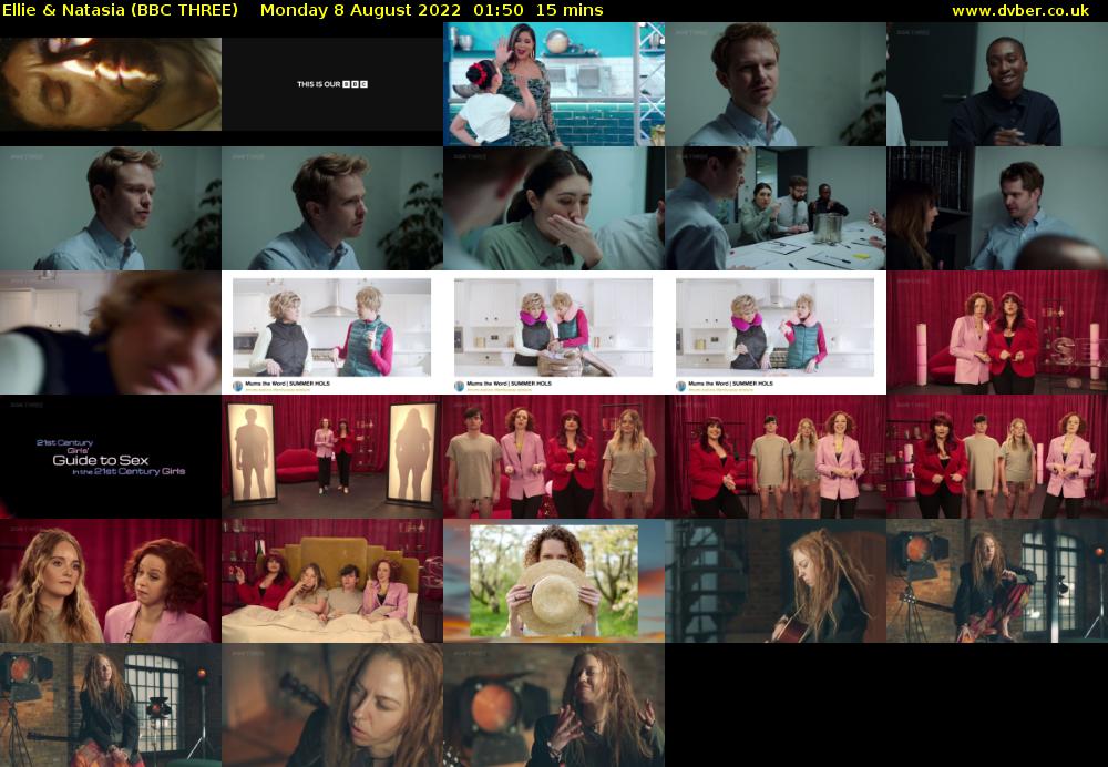 Ellie & Natasia (BBC THREE) Monday 8 August 2022 01:50 - 02:05