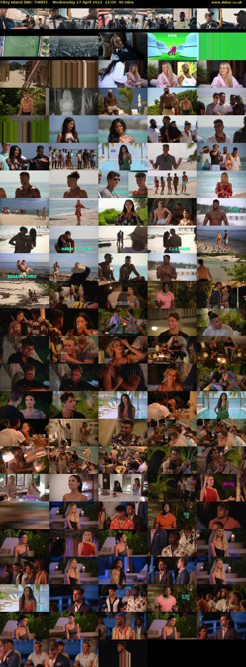 FBoy Island (BBC THREE) Wednesday 27 April 2022 22:00 - 22:40