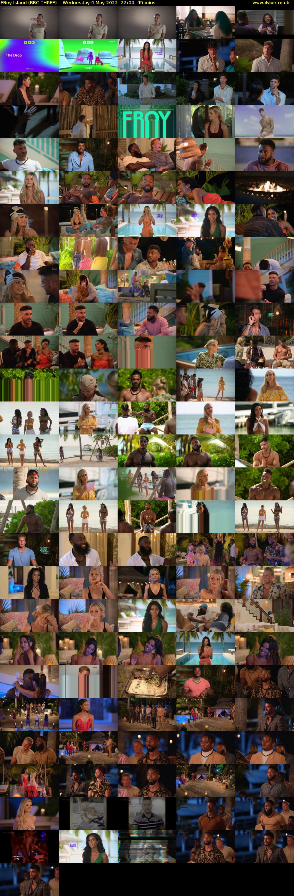 FBoy Island (BBC THREE) Wednesday 4 May 2022 22:00 - 22:45