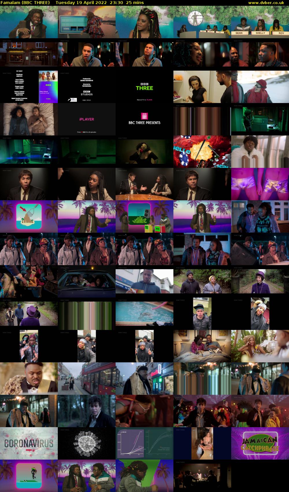 Famalam (BBC THREE) Tuesday 19 April 2022 23:30 - 23:55