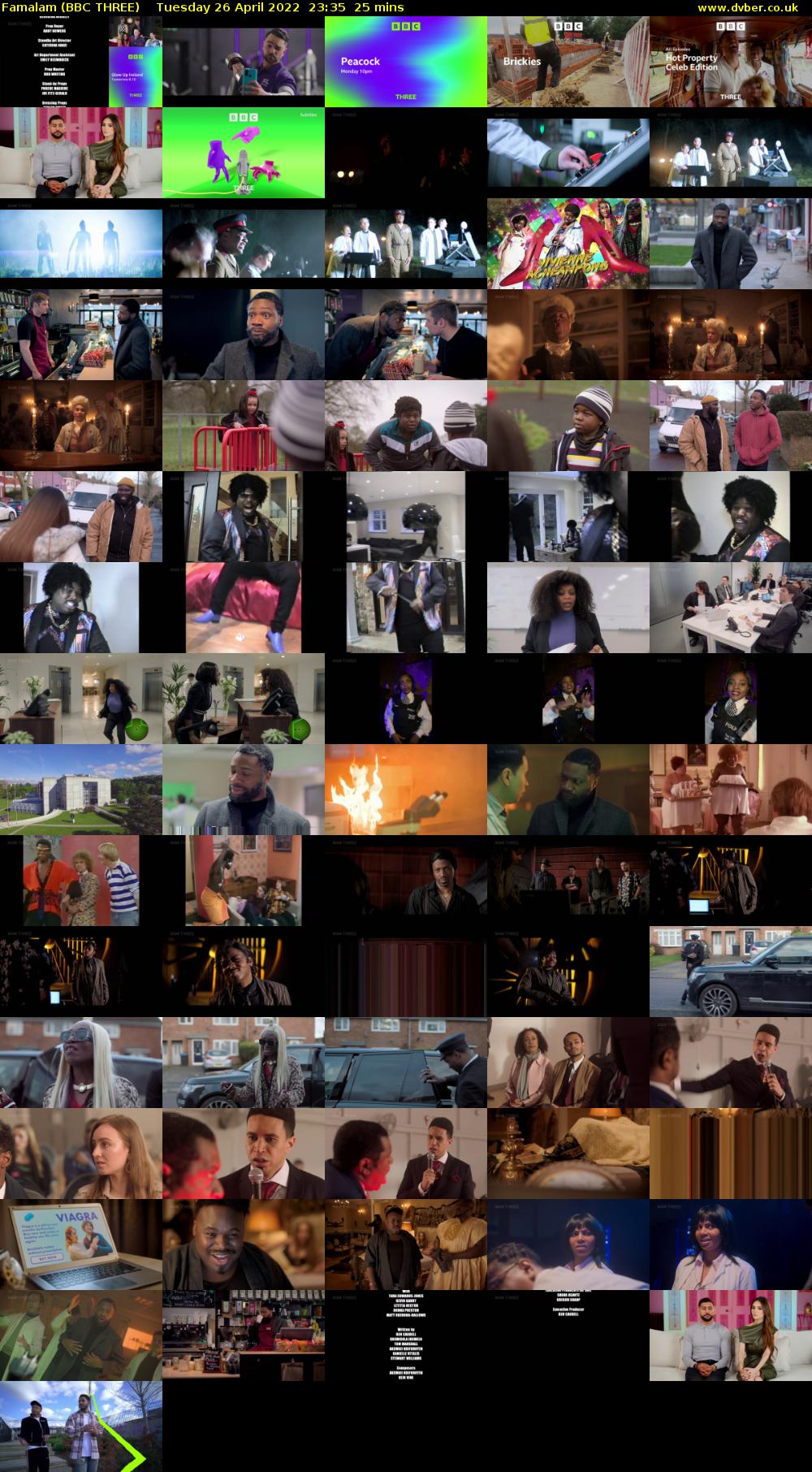 Famalam (BBC THREE) Tuesday 26 April 2022 23:35 - 00:00