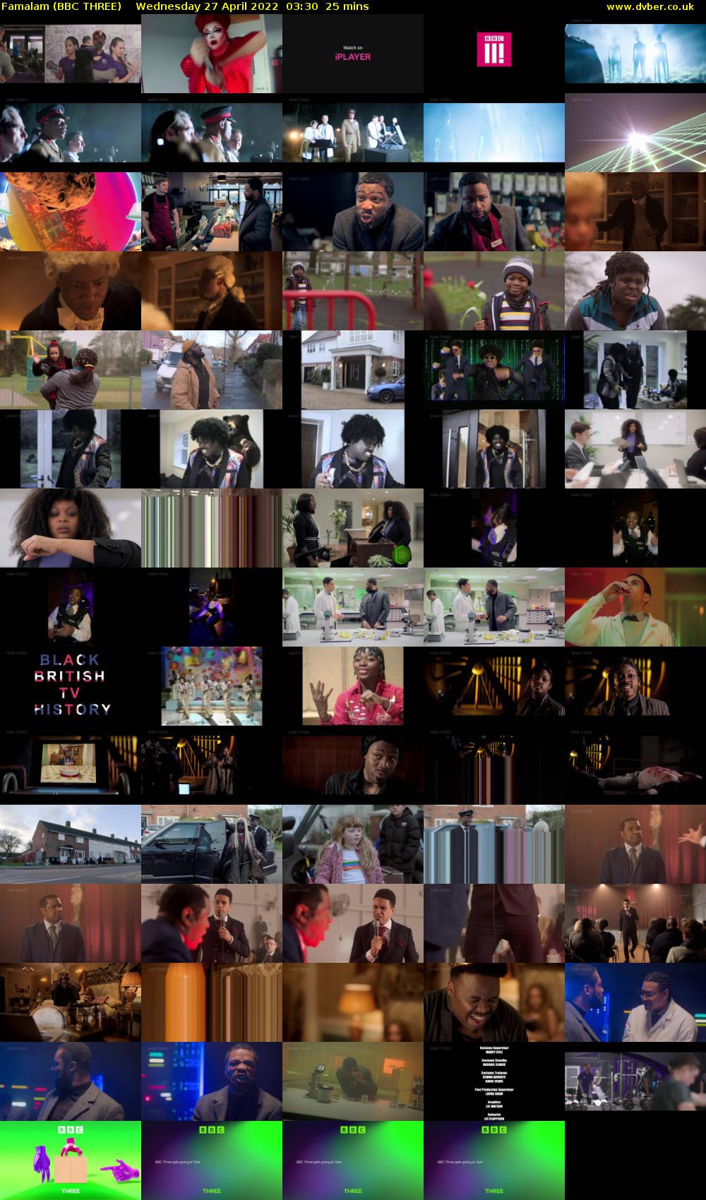 Famalam (BBC THREE) Wednesday 27 April 2022 03:30 - 03:55