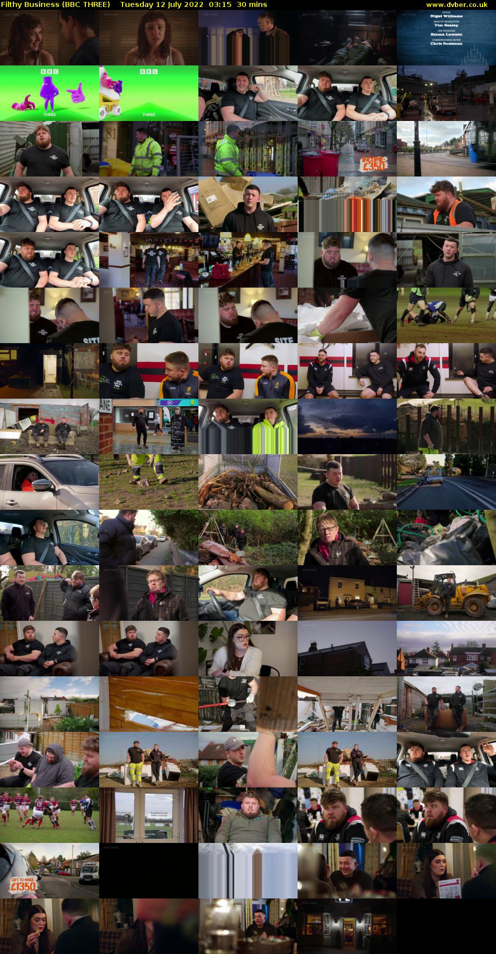 Filthy Business (BBC THREE) Tuesday 12 July 2022 03:15 - 03:45