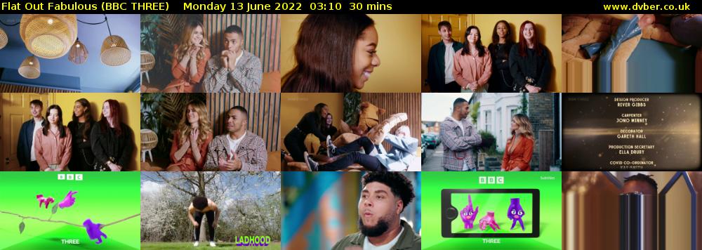 Flat Out Fabulous (BBC THREE) Monday 13 June 2022 03:10 - 03:40