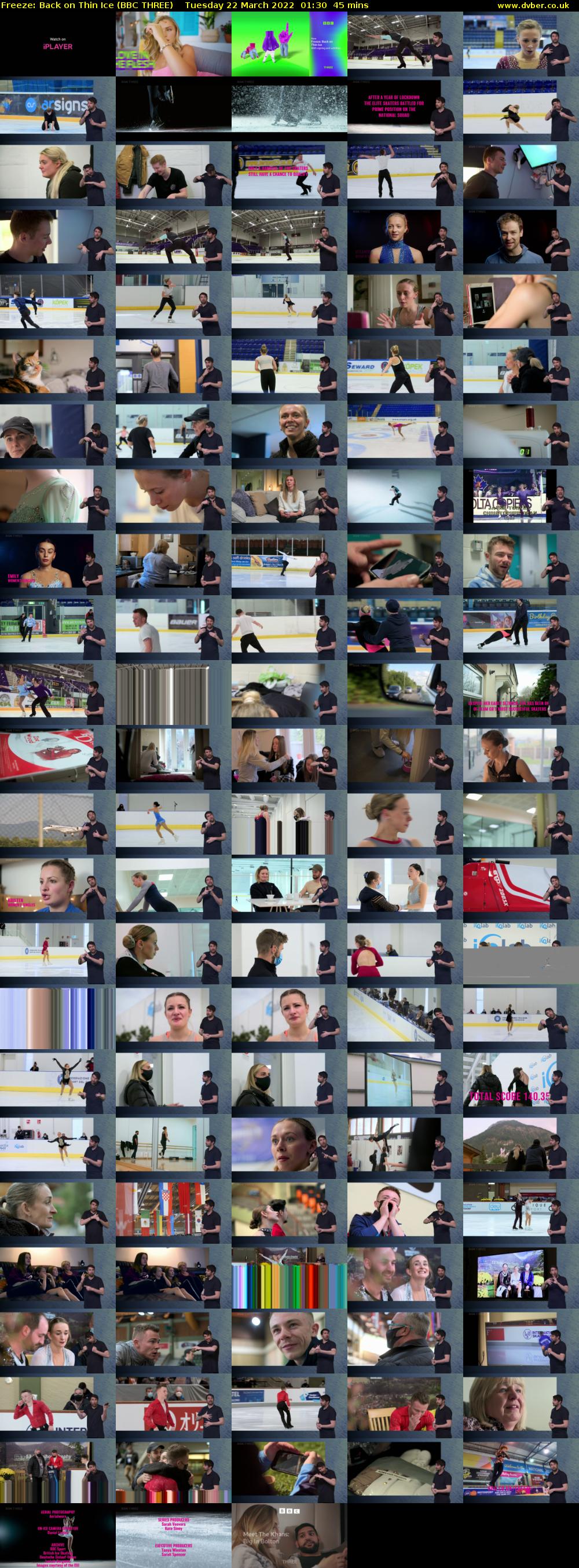 Freeze: Back on Thin Ice (BBC THREE) Tuesday 22 March 2022 01:30 - 02:15