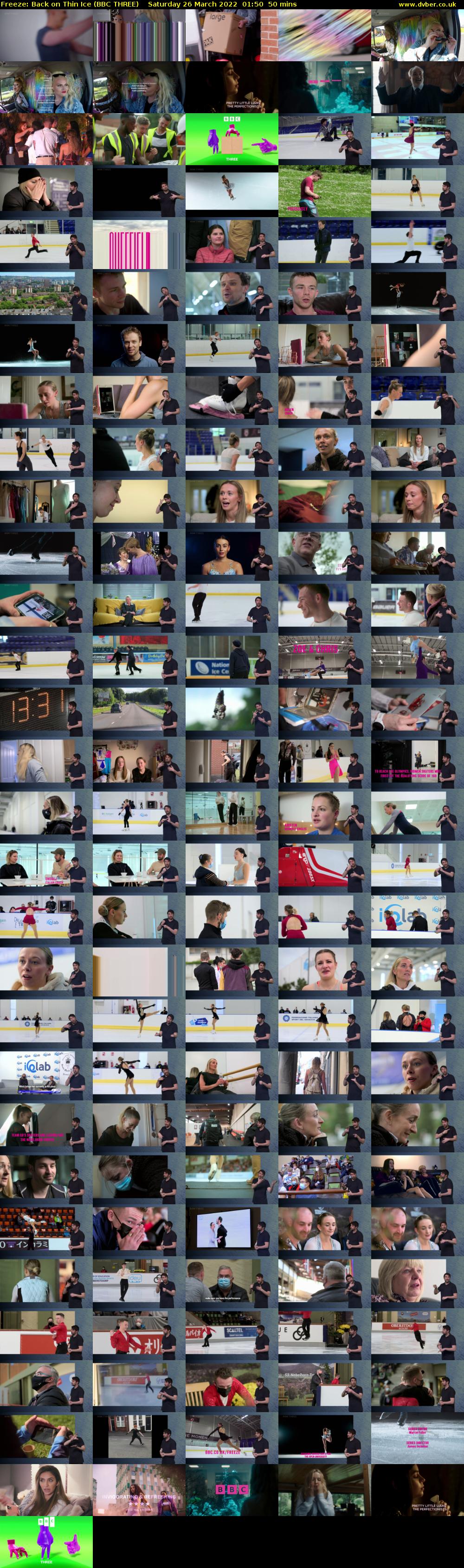 Freeze: Back on Thin Ice (BBC THREE) Saturday 26 March 2022 01:50 - 02:40