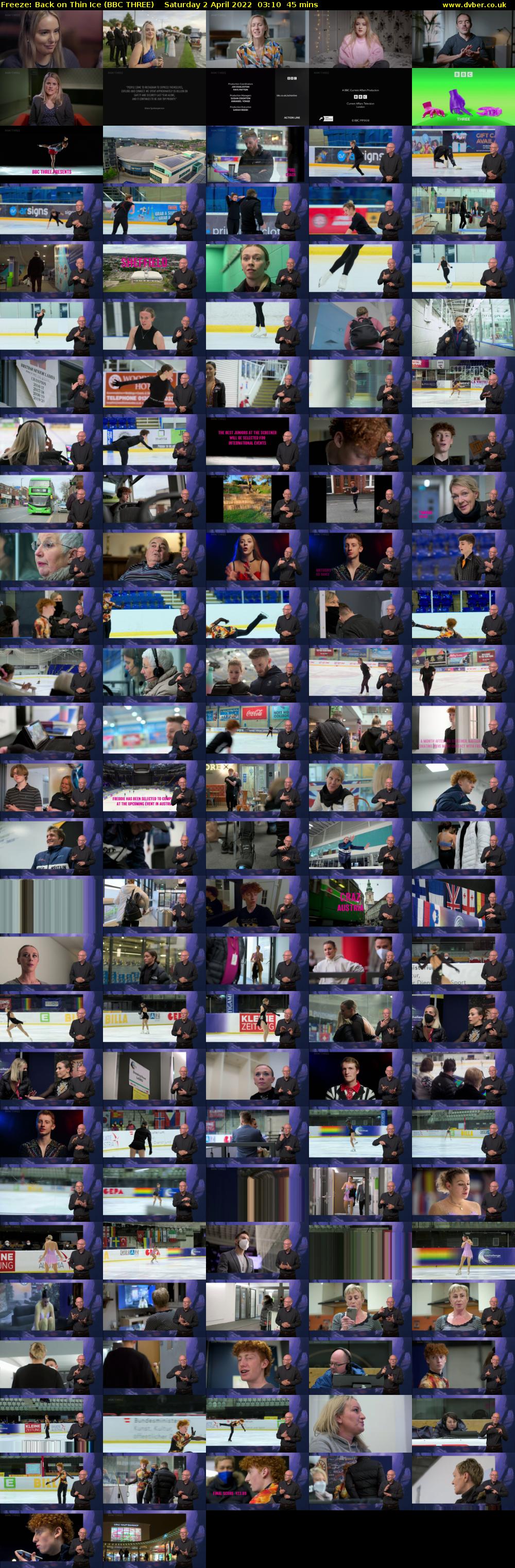 Freeze: Back on Thin Ice (BBC THREE) Saturday 2 April 2022 03:10 - 03:55