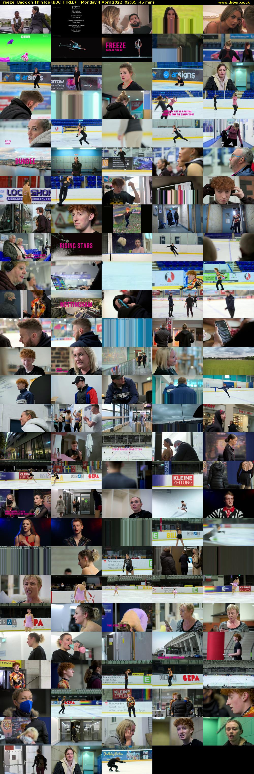 Freeze: Back on Thin Ice (BBC THREE) Monday 4 April 2022 02:05 - 02:50