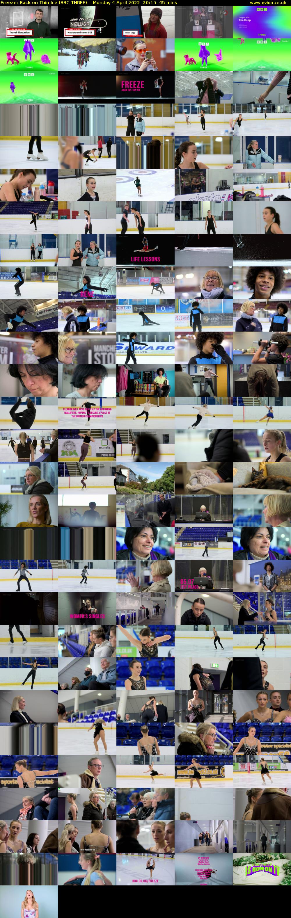 Freeze: Back on Thin Ice (BBC THREE) Monday 4 April 2022 20:15 - 21:00