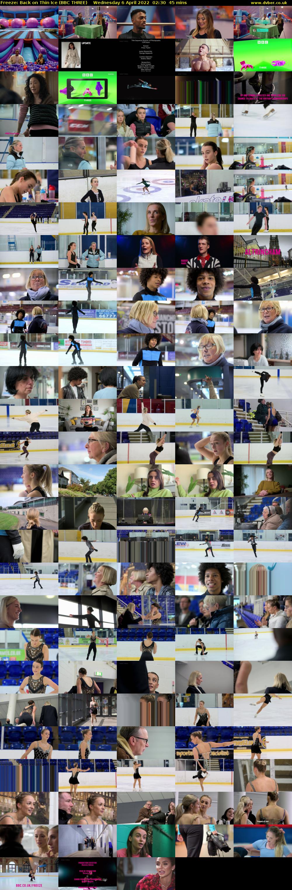 Freeze: Back on Thin Ice (BBC THREE) Wednesday 6 April 2022 02:30 - 03:15