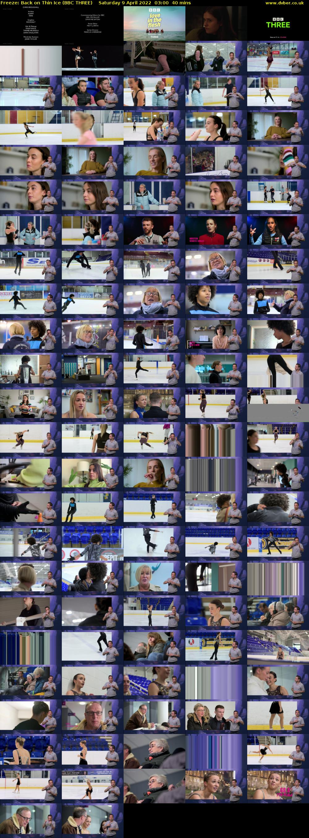 Freeze: Back on Thin Ice (BBC THREE) Saturday 9 April 2022 03:00 - 03:40