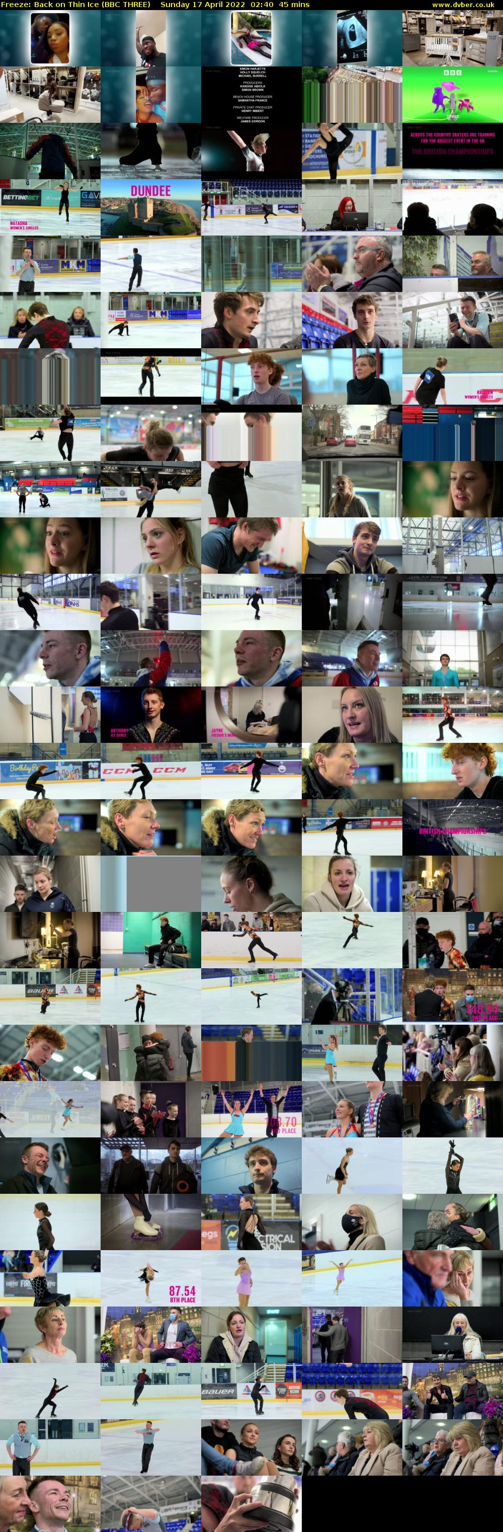 Freeze: Back on Thin Ice (BBC THREE) Sunday 17 April 2022 02:40 - 03:25
