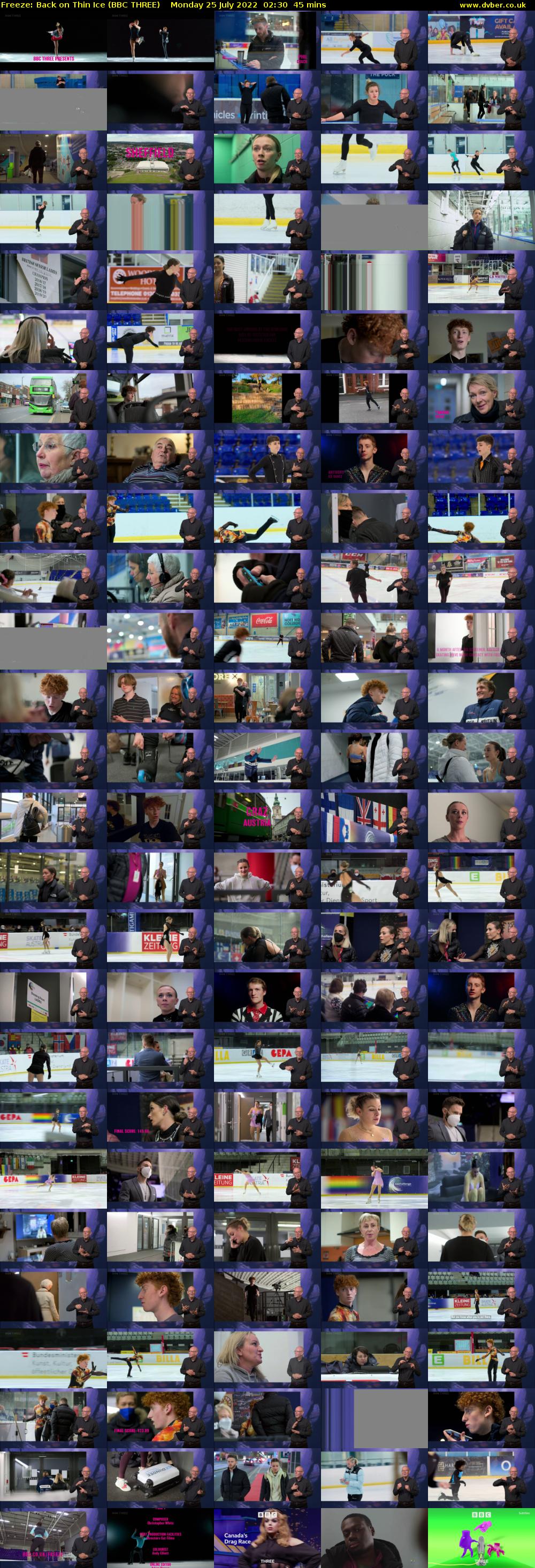 Freeze: Back on Thin Ice (BBC THREE) Monday 25 July 2022 02:30 - 03:15