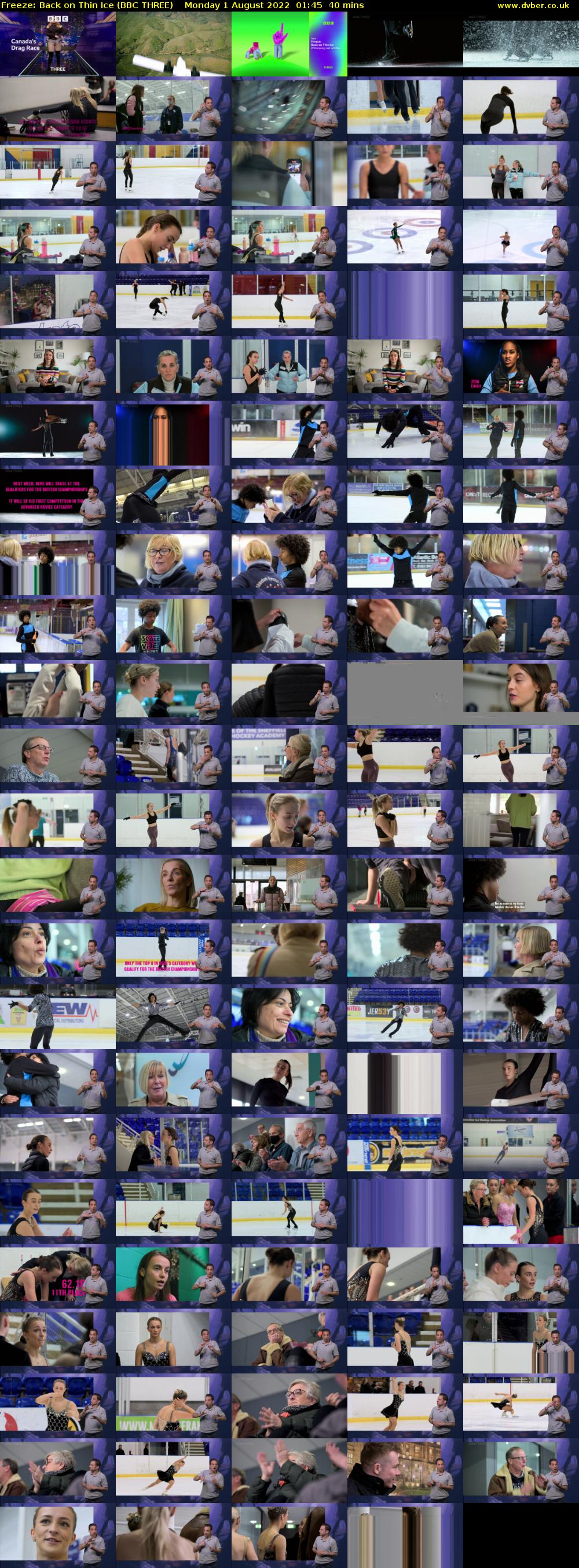 Freeze: Back on Thin Ice (BBC THREE) Monday 1 August 2022 01:45 - 02:25