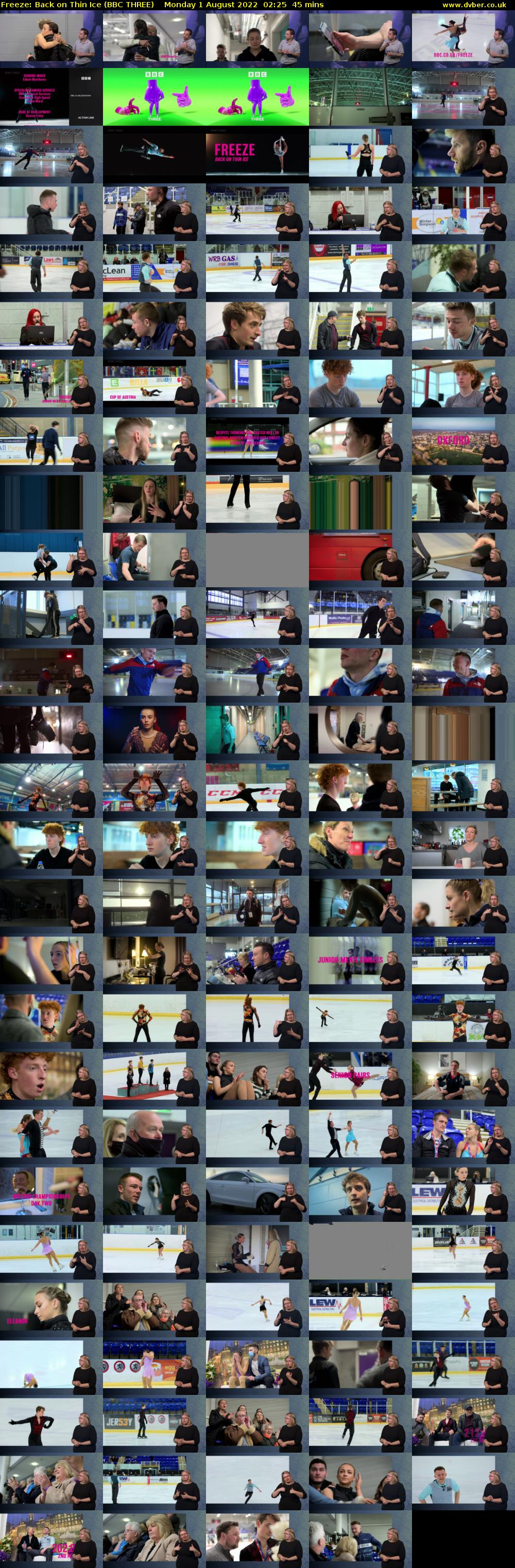 Freeze: Back on Thin Ice (BBC THREE) Monday 1 August 2022 02:25 - 03:10